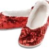 Snoozies Ballerina Bling Metallic Shine Women Slippers | Seq...