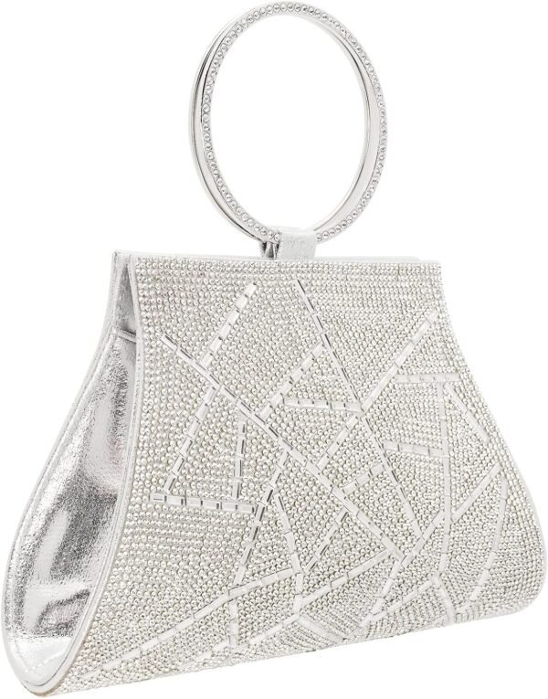 Crystal Clutch Purses Bride and Bridesmaid Handbag Elegant W...