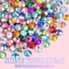 24000Pcs Resin Rhinestones with Tweezers for Crafting, Mixed...