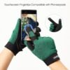 COOLJOB Thorn Proof Garden Gloves with Touchscreen Fingers f...