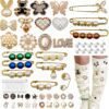 Junk Sock Charms Kit - 68 Pcs Bling Charms for Socks - Gold ...