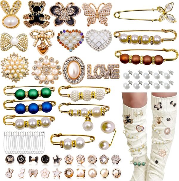 Junk Sock Charms Kit - 68 Pcs Bling Charms for Socks - Gold ...