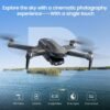 81kOB9pJCxL._AC_SL1500_.jpg DEERC D65 2 Axis Mechanical Gimbal EIS GPS Drones with Camera for Adults 4K, 249g Foldable FPV Quadcopter Lightweight Drone with 30FPS Video, Brushless Motor, Follow Me, Auto Return, Wind Resistance