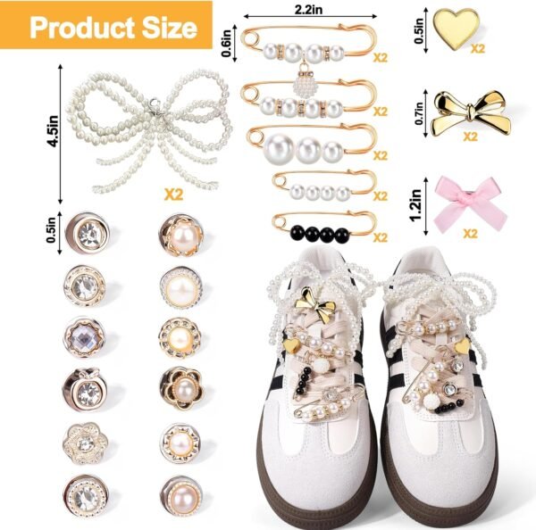 Mity Rain 30PCS Charms for Sneakers - Lace Charms Contain Bo...