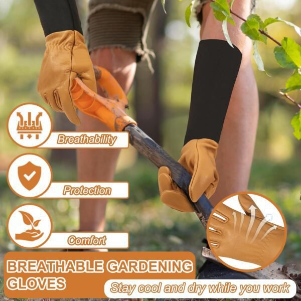 HLDD HANDLANDY Long Gardening Gloves, Thorn Proof Rose Pruni...