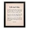 Life Isn't Fair - Inspirational Wall Decor, Our Typography M...