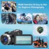 4K Video Camera Camcorder Ultra 80MP Vlogging Camera for You...