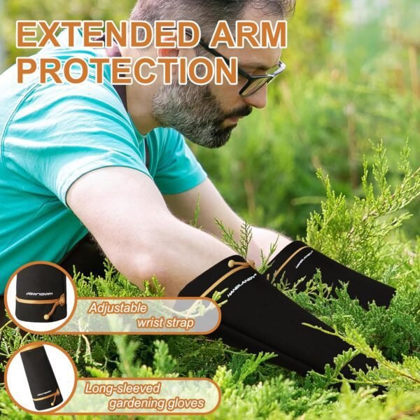 HLDD HANDLANDY Long Gardening Gloves, Thorn Proof Rose Pruni...