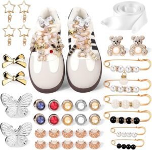 Mity rain 37Pcs Shoe Charms for Sneakers - Lace Charm Mity rain 37Pcs Shoe Charms for Sneakers - Lace Charm Contai...