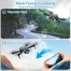 Drone with Camera 1080P HD, FPV Foldable Drone for Adults Kids, One-Key Take Off/ Landing, 3D Flips, Altitude Hold, Speed Adjustment, Headless Mode, 2 Batteries, Toys Gifts for Boys Girls, Beginner