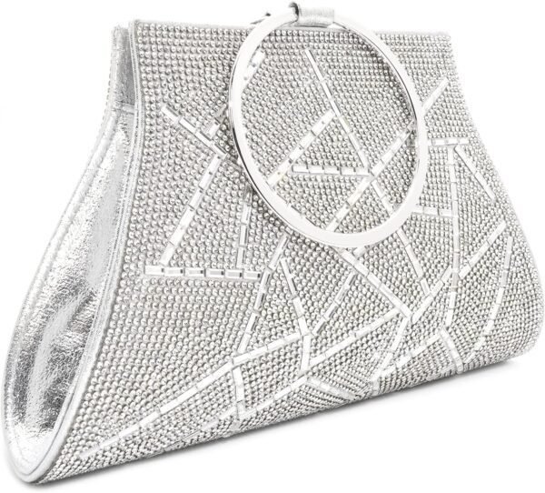 Crystal Clutch Purses Bride and Bridesmaid Handbag Elegant W...