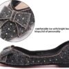 Women's Pointed Rhinestone Flat Shoes Glitter Flowers Weddin...