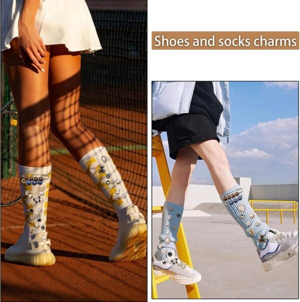 Junk Sock Charms Kit - 68 Pcs Bling Charms for Socks - Gold ...