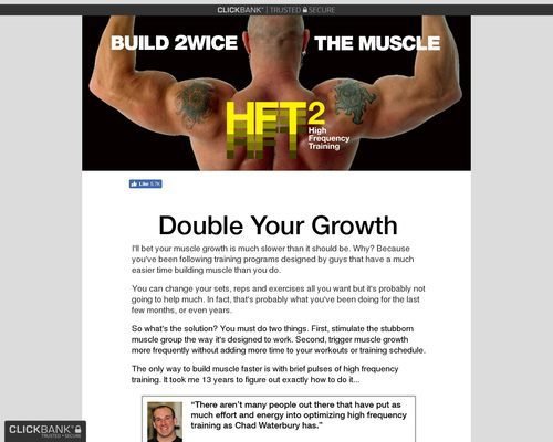 HFT2 - | Build 2WICE the Muscle | Chad Waterbury