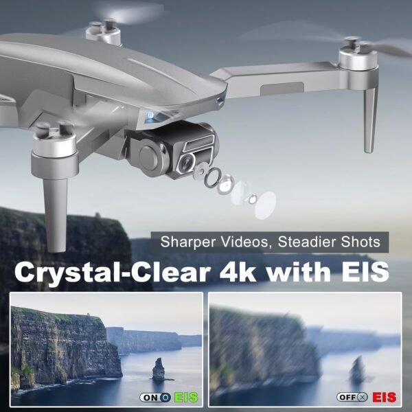 Drone with Camera for Adults Beginner 4K,52-Min Max Flight Time,10000 Feet Control Range,249g Foldable FPV RC Quadcopter,Smart Return Home,5G Transmission,Brushless Motor, Wind Resistance(Grey)