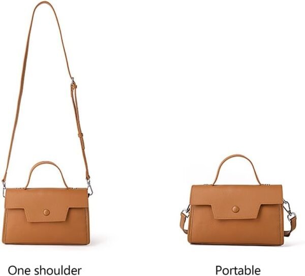 Genuine Leather Satchel for Women - Crossbody Bag with Adjus...