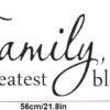 Family Life's Greatest Blessing Vinyl Wall Decal, Removable ...