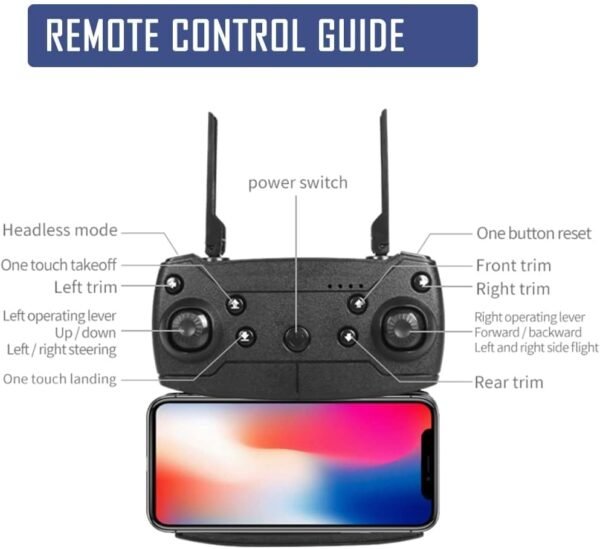 512AHwt6HyL._AC_SL1000_.jpg 2025 Foldable Drone with 1080P Dual Camera for Adults, RC Quadcopter WiFi FPV Live Video, Altitude Hold, One Key Take Off/Land