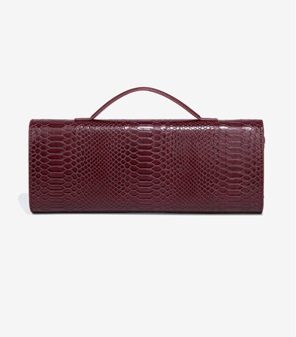 Womens Fashion Leather Clutch Bag Crocodile Print Evening Ha...