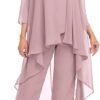 Women's 3 Pieces Chiffon Mother of The Bride Dress with Jack...