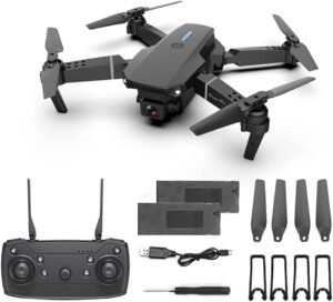 2025 Foldable Drone with 1080P Dual Camera for Adults, RC 2025 Foldable Drone with 1080P Dual Camera for Adults, RC Quadcopter WiFi FPV Live Video, Altitude Hold, One Key Take Off/Land