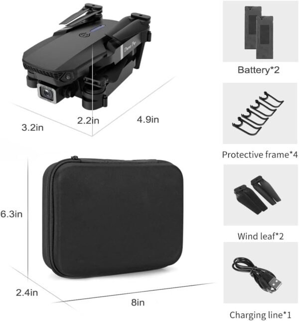 51XeV9bWhL._AC_SL1000_.jpg 2025 Foldable Drone with 1080P Dual Camera for Adults, RC Quadcopter WiFi FPV Live Video, Altitude Hold, One Key Take Off/Land