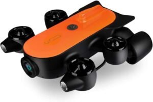 150M Tether Titan Professional Underwater Drone ROV AUV Robot with 150M Tether Titan Professional Underwater Drone ROV AUV Robot with 4K UHD Action Camera Remote Control Real-time Steaming Undersea Detection for Viewing, Recording, Fishing, Salvage Work (150M Titan)
