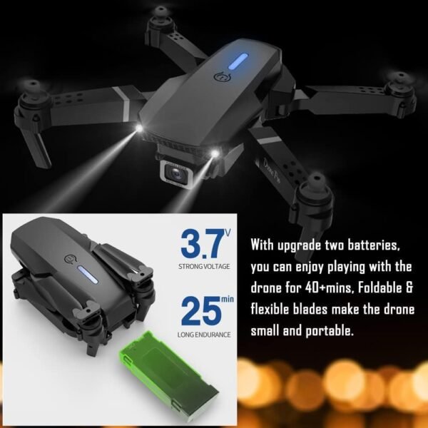 51uTfZt3GoL._AC_SL1000_.jpg 2025 Foldable Drone with 1080P Dual Camera for Adults, RC Quadcopter WiFi FPV Live Video, Altitude Hold, One Key Take Off/Land