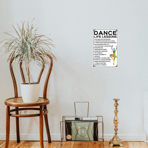 Inspirational Ballet Tin Signs Dance Life Lessons Meatl Tin ...