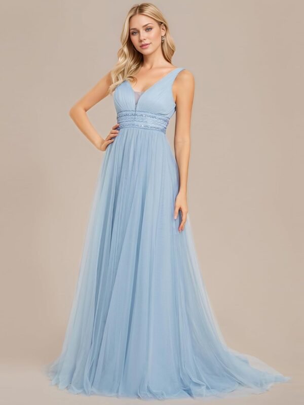 Ever-Pretty Women's Sleeveless Tulle Prom Dresses A-Line Lon...