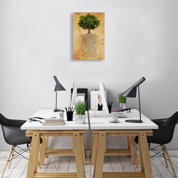 The Oak Tree Poem Framed Wall Art Inspirational Quotes Poste...