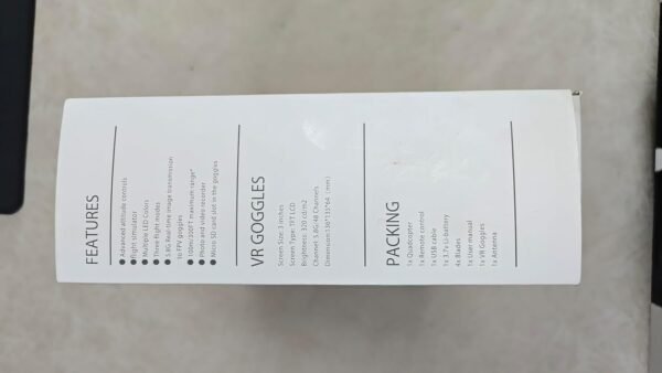 616rs1kV0L._AC_SL1500_.jpg APEX VR70 FPV Drone Kit, First-Person View with Goggles, Brushed Racing for Beginners Super-Wide 120° FPV, Low-Latency 5.8G Transmission, Drop-resistant, Suitable Novice Practice Drones