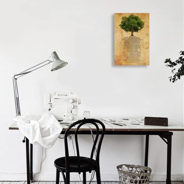 The Oak Tree Poem Framed Wall Art Inspirational Quotes Poste...