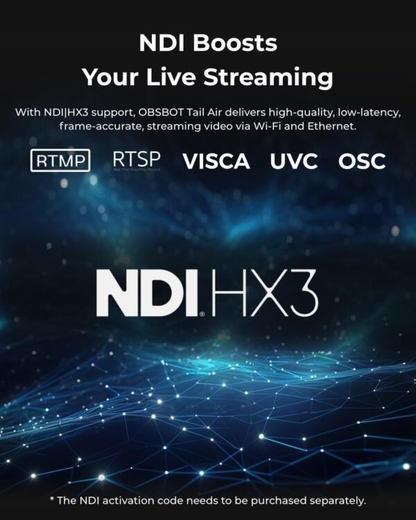 OBSBOT Tail Air & Smart Remote Combo, Streaming Camera with ...