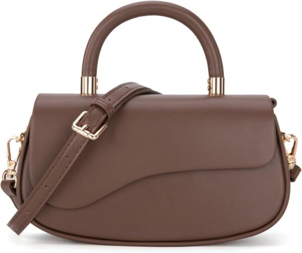 Milan Chiva Small Elegant Top Handle Purses for Women Mini F...