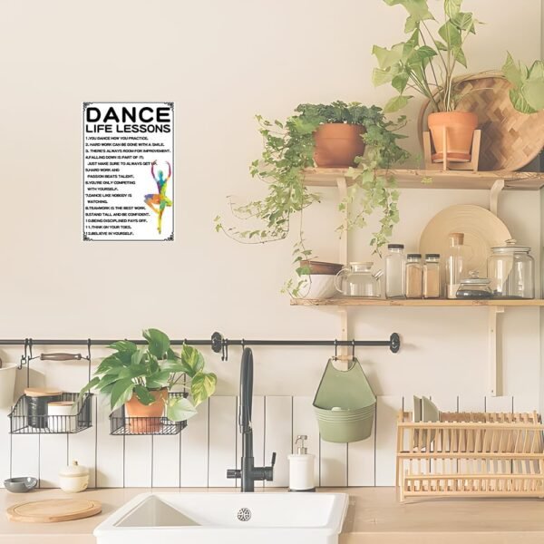 Inspirational Ballet Tin Signs Dance Life Lessons Meatl Tin ...