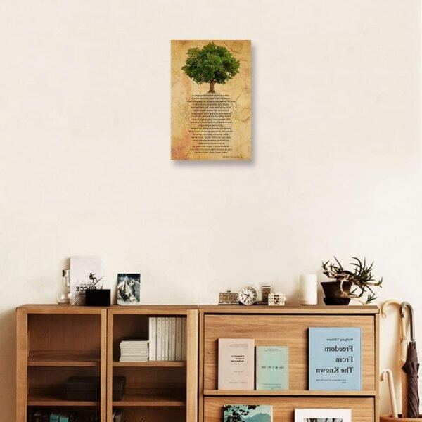 The Oak Tree Poem Framed Wall Art Inspirational Quotes Poste...