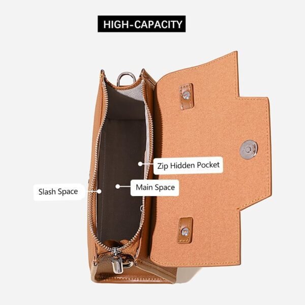 Genuine Leather Satchel for Women - Crossbody Bag with Adjus...