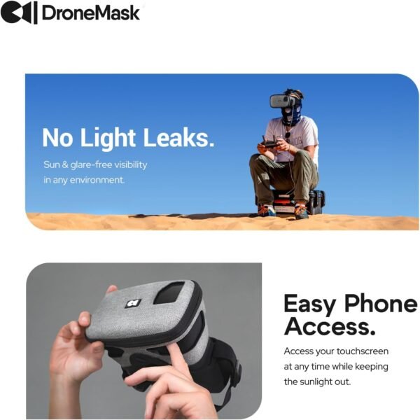 61LmTc3N5CL._AC_SL1500_.jpg 2 | FPV Goggles for All Camera Drones | Unibody Lens | HD FPV Goggles | Compatible Versatile Skyview FPV Drone Goggles | Clear Immersive View | All GPS Camera Drone