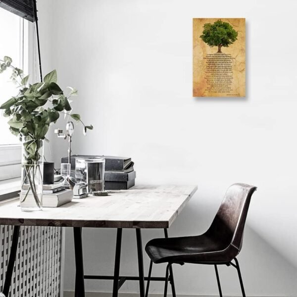 The Oak Tree Poem Framed Wall Art Inspirational Quotes Poste...