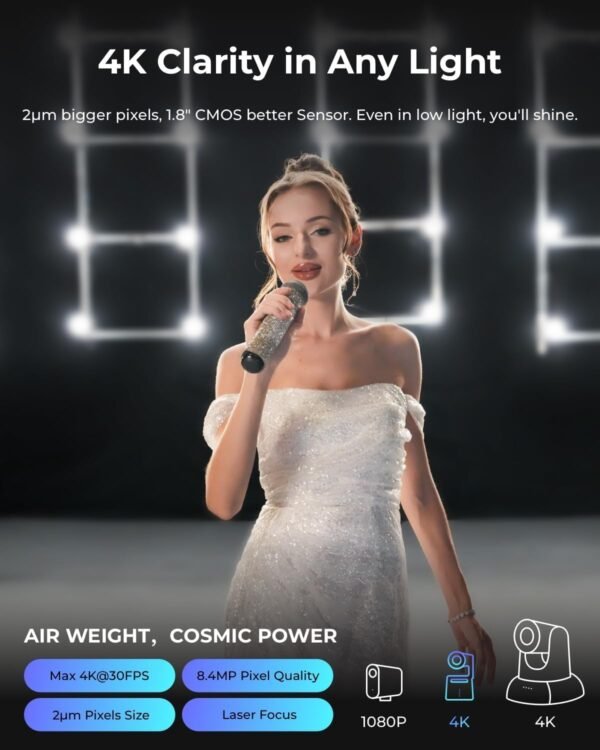 OBSBOT Tail Air & Smart Remote Combo, Streaming Camera with ...