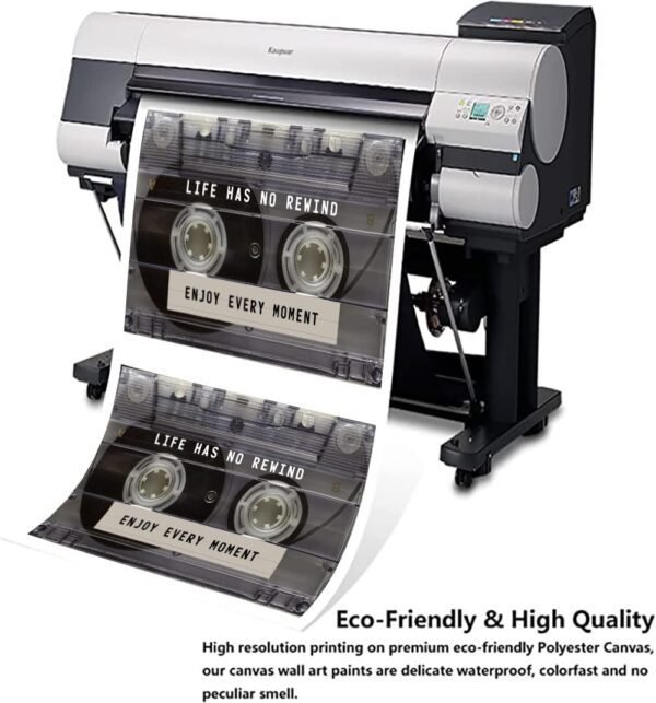 Inspirational Wall Art - Retro Cassette Tape Canvas Print Li...