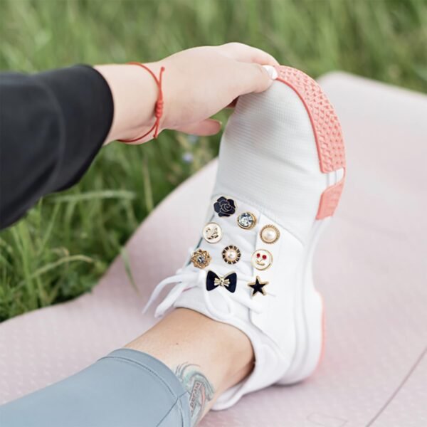 Charms for Socks 120pcs Random Pearl Brooch Buttons Rhinesto...