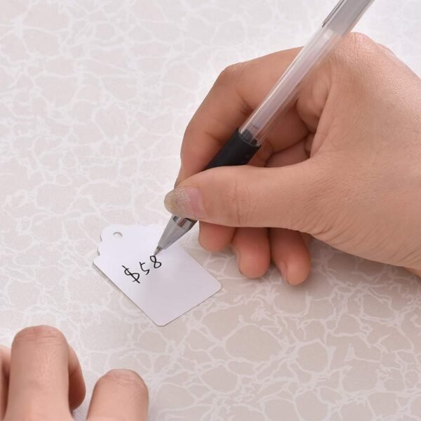 1000pcs Price Tags Without String, 1.75" x 1.093" White Pric...