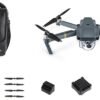 DJI Mavic Pro Fly More Combo: Foldable Propeller Quadcopter Drone Kit with Remote, 3 Batteries, 16GB MicroSD, Charging Hub, Car Charger, Power Bank Adapter, Shoulder Bag