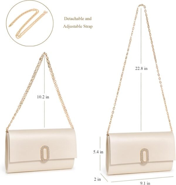 Kseymeir Women Clutch Handbag Evening Shoulder Crossbody Pur...