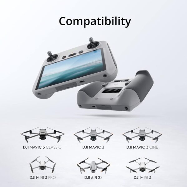 DJI RC, Remote Controller with Lightweight Body, FHD Screen, 4hr Battery, Precision Control Sticks, O3+ Transmission