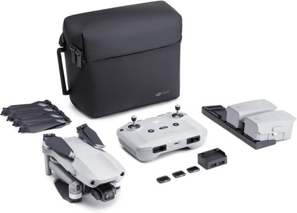 DJI Mavic Air 2 Fly More Combo & Auto-Activated DJI DJI Mavic Air 2 Fly More Combo & Auto-Activated DJI Care Refresh Bundle-Drone Quadcopter UAV with 48MP Camera 4K Video 1/2" CMOS Sensor 3-Axis Gimbal 34min Flight Time ActiveTrack 3.0, Gray (Renewed)