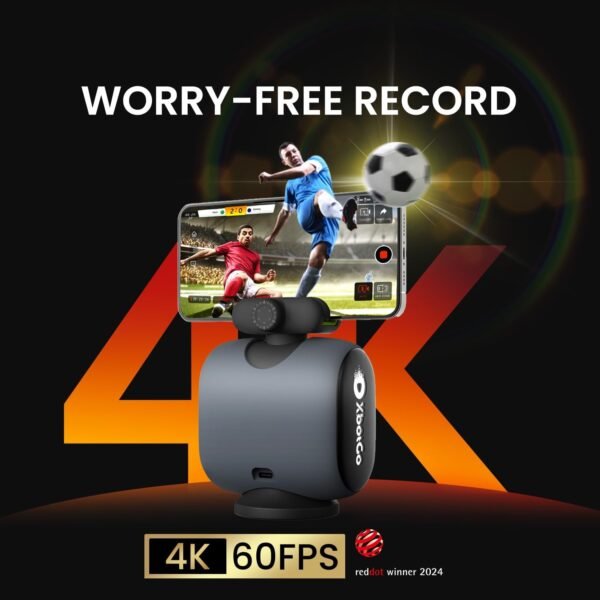 Chameleon AI Auto Sports Action Camera - 4K 60FPS Soccer Cam...