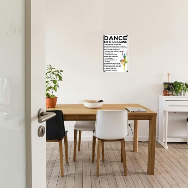 Inspirational Ballet Tin Signs Dance Life Lessons Meatl Tin ...